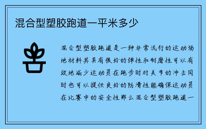 混合型塑胶跑道一平米多少